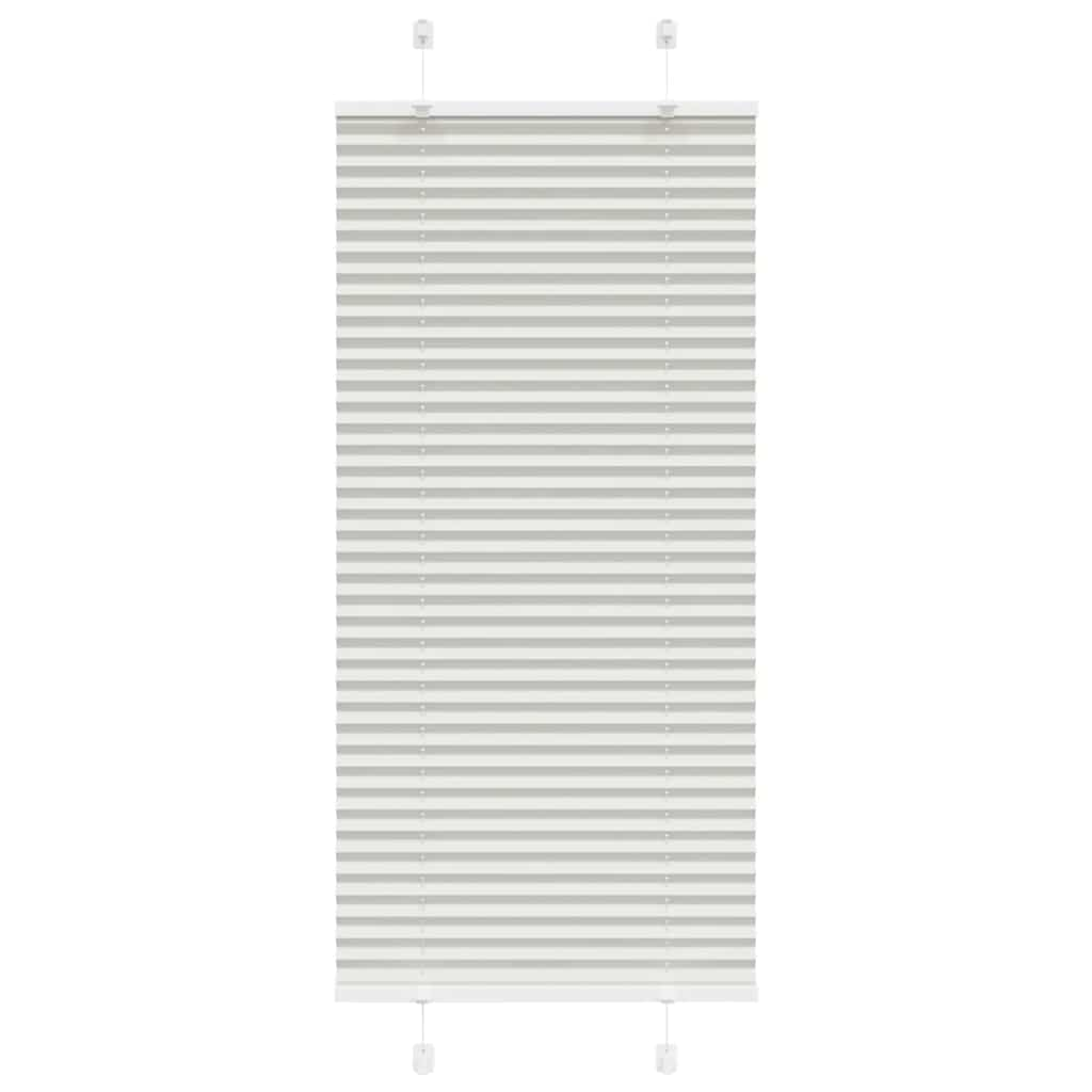 Pleated Blind Light Grey 55x100 cm Fabric Width 54.4 cm Polyester