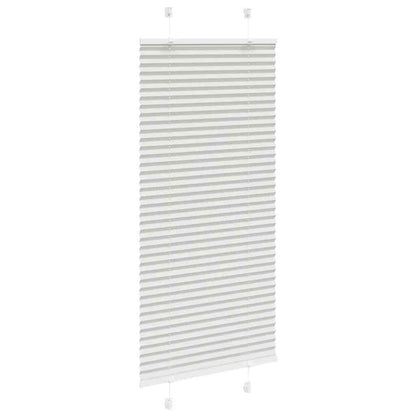 Pleated Blind Light Grey 55x100 cm Fabric Width 54.4 cm Polyester