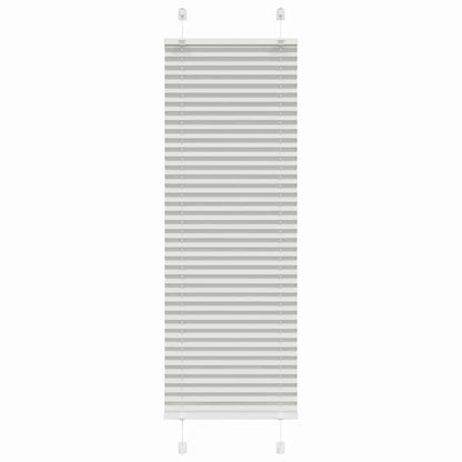 Pleated Blind Light Grey 40x150 cm Fabric Width 39.4 cm Polyester