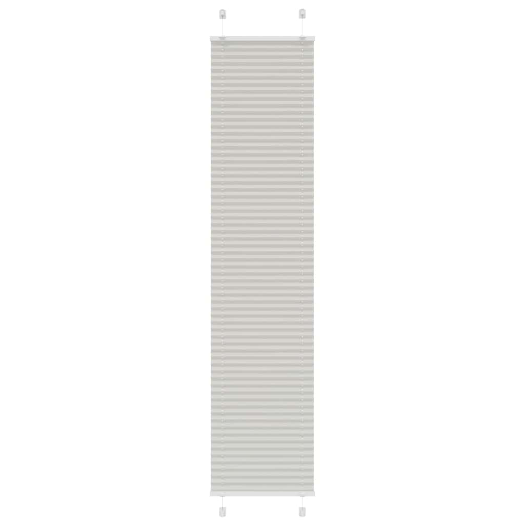 Pleated Blind Light Grey 45x200 cm Fabric Width 44.4 cm Polyester