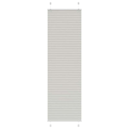 Pleated Blind Light Grey 55x200 cm Fabric Width 54.4 cm Polyester