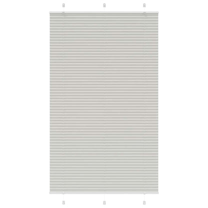 Pleated Blind Light Grey 115x200 cm Fabric Width 114.4 cm Polyester