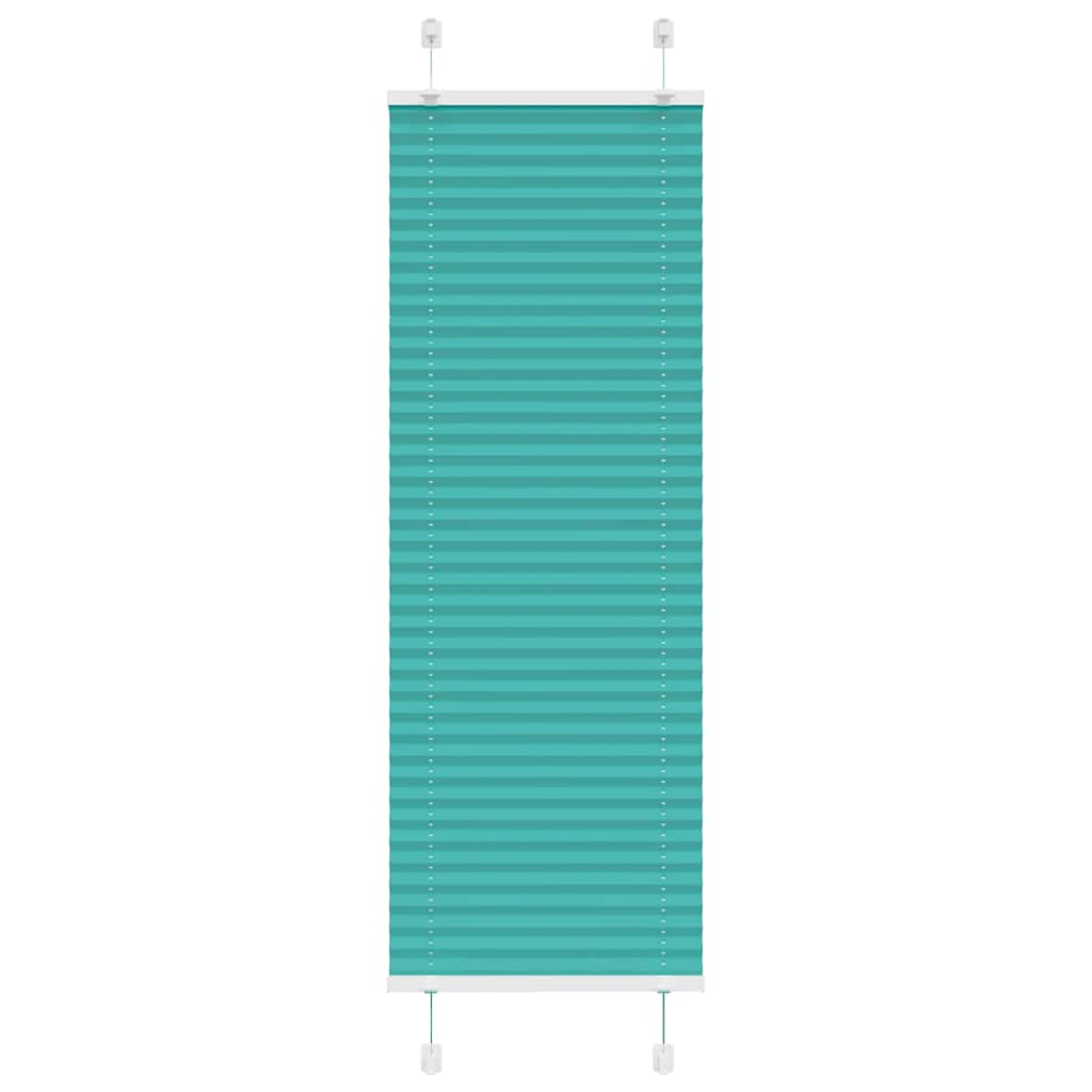 Pleated Blind Petrol Green 40x100 cm Fabric Width 39.4 cm Polyester