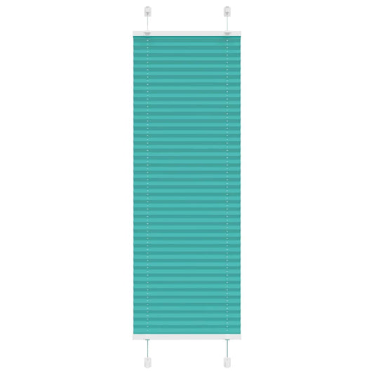 Pleated Blind Petrol Green 40x100 cm Fabric Width 39.4 cm Polyester