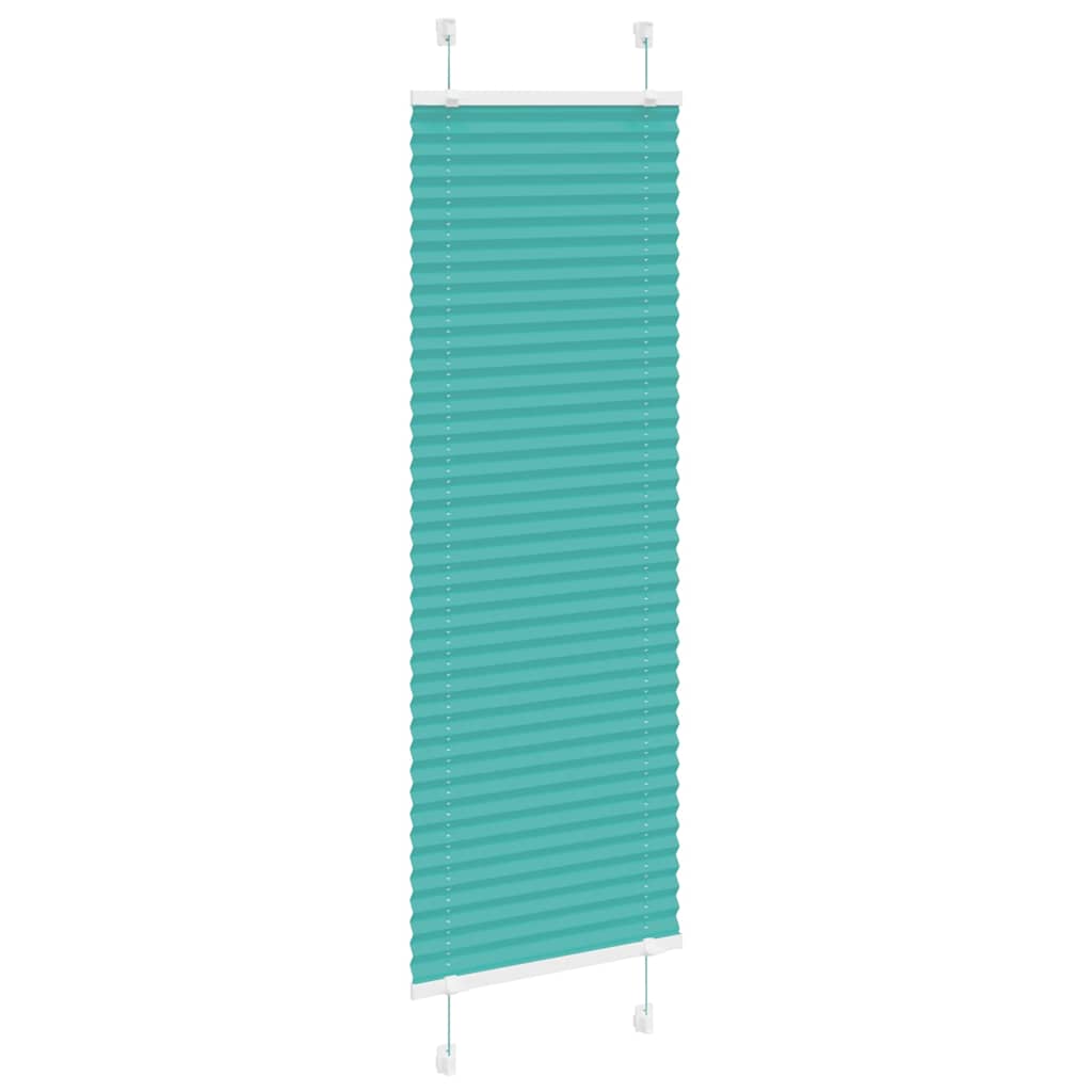 Pleated Blind Petrol Green 40x100 cm Fabric Width 39.4 cm Polyester