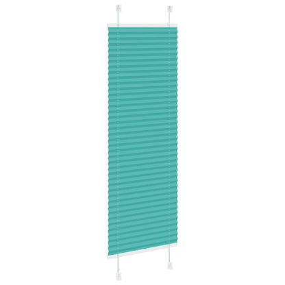 Pleated Blind Petrol Green 40x100 cm Fabric Width 39.4 cm Polyester