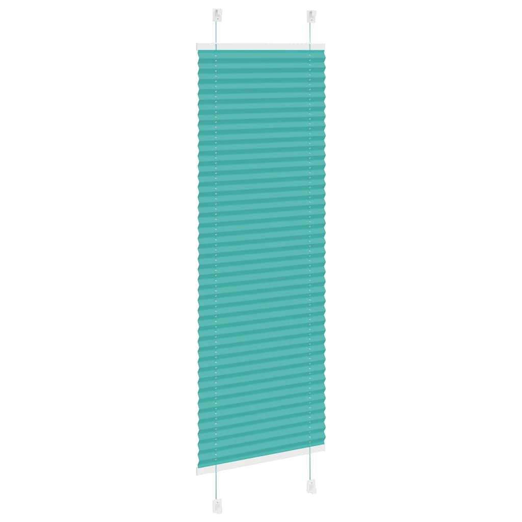 Pleated Blind Petrol Green 45x100 cm Fabric Width 44.4 cm Polyester