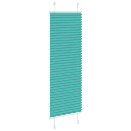 Pleated Blind Petrol Green 45x100 cm Fabric Width 44.4 cm Polyester