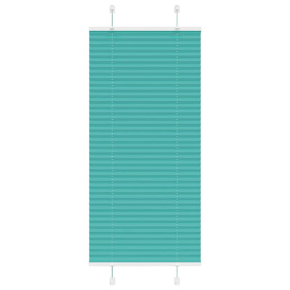 Pleated Blind Petrol Green 55x100 cm Fabric Width 54.4 cm Polyester