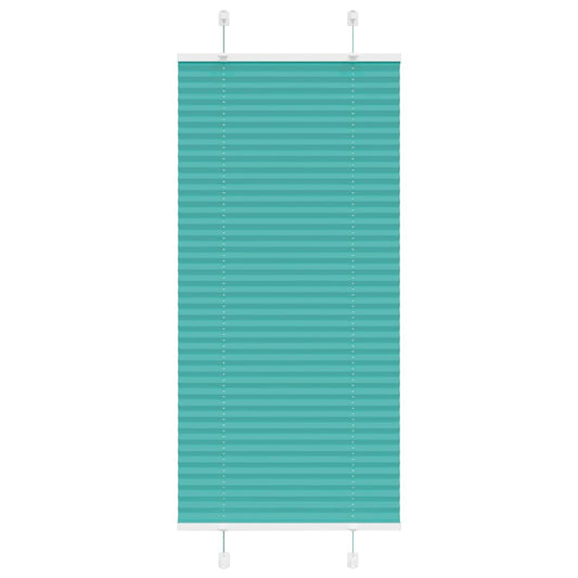 Pleated Blind Petrol Green 55x100 cm Fabric Width 54.4 cm Polyester