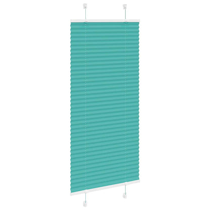 Pleated Blind Petrol Green 55x100 cm Fabric Width 54.4 cm Polyester