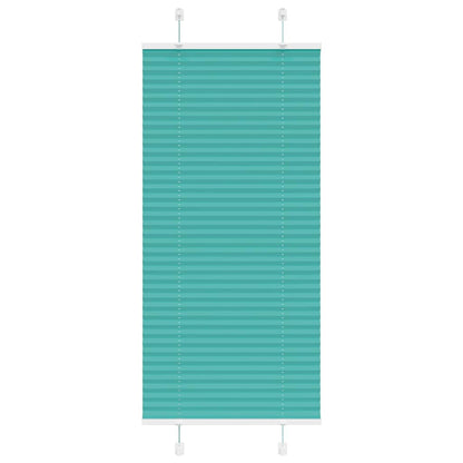 Pleated Blind Petrol Green 60x100 cm Fabric Width 59.4 cm Polyester