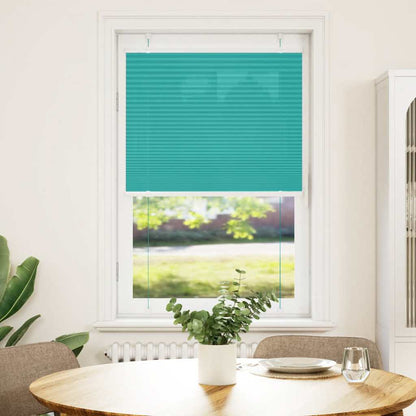 Pleated Blind Petrol Green 70x100 cm Fabric Width 69.4 cm Polyester