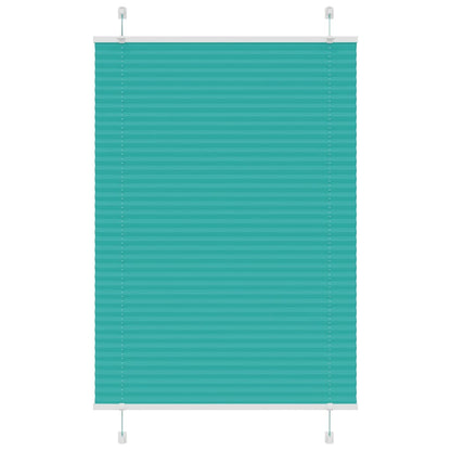 Pleated Blind Petrol Green 85x100 cm Fabric Width 84.4 cm Polyester