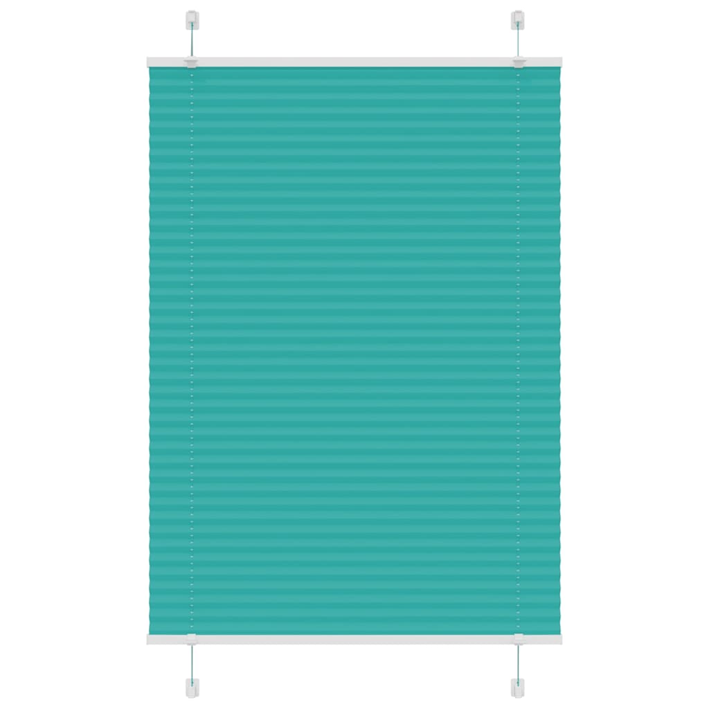 Pleated Blind Petrol Green 95x100 cm Fabric Width 94.4 cm Polyester