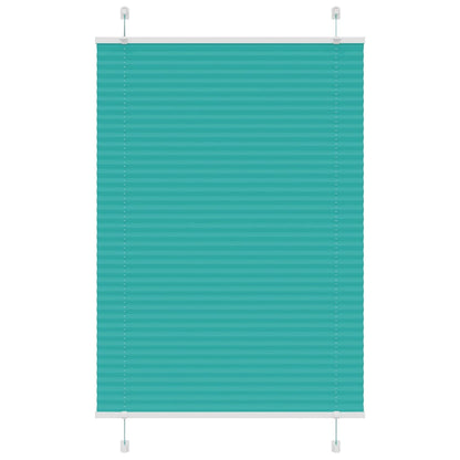 Pleated Blind Petrol Green 95x100 cm Fabric Width 94.4 cm Polyester