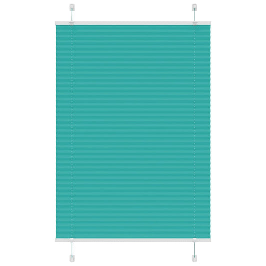 Pleated Blind Petrol Green 95x100 cm Fabric Width 94.4 cm Polyester