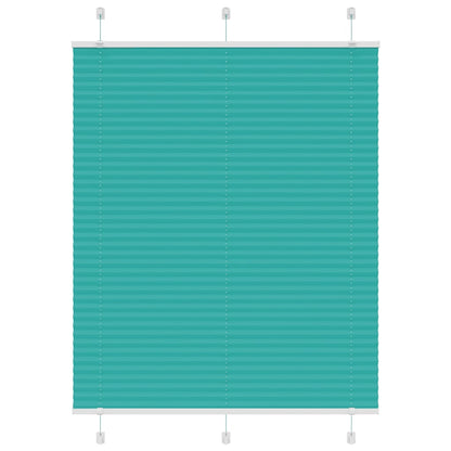 Pleated Blind Petrol Green 105x100 cm Fabric Width 104.4 cm Polyester