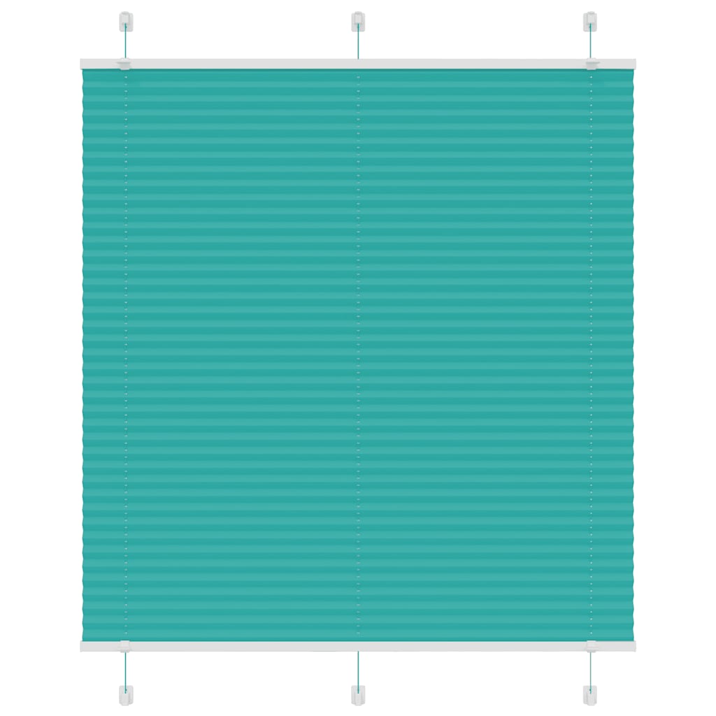 Pleated Blind Petrol Green 115x100 cm Fabric Width 114.4 cm Polyester