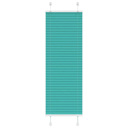 Pleated Blind Petrol Green 45x150 cm Fabric Width 44.4 cm Polyester