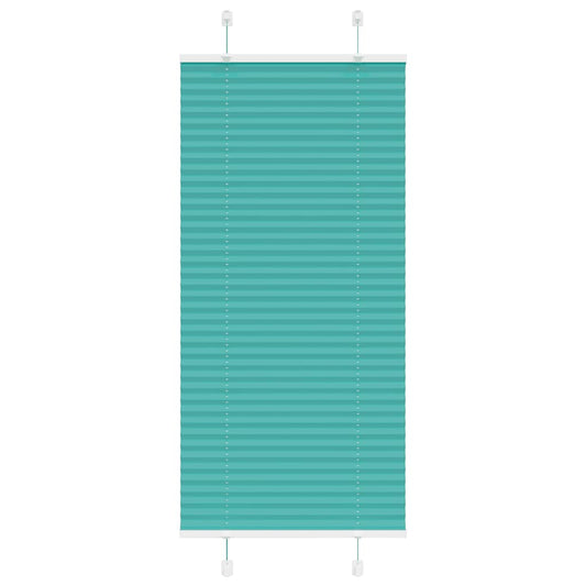 Pleated Blind Petrol Green 60x150 cm Fabric Width 59.4 cm Polyester