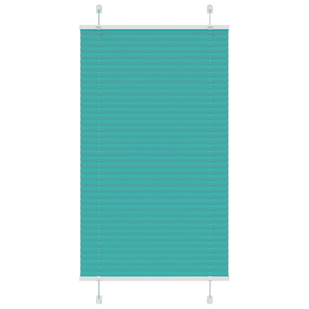 Pleated Blind Petrol Green 70x150 cm Fabric Width 69.4 cm Polyester