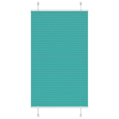 Pleated Blind Petrol Green 70x150 cm Fabric Width 69.4 cm Polyester