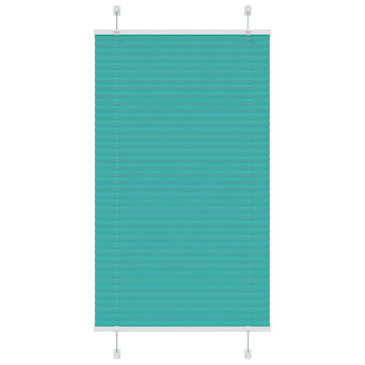 Pleated Blind Petrol Green 70x150 cm Fabric Width 69.4 cm Polyester