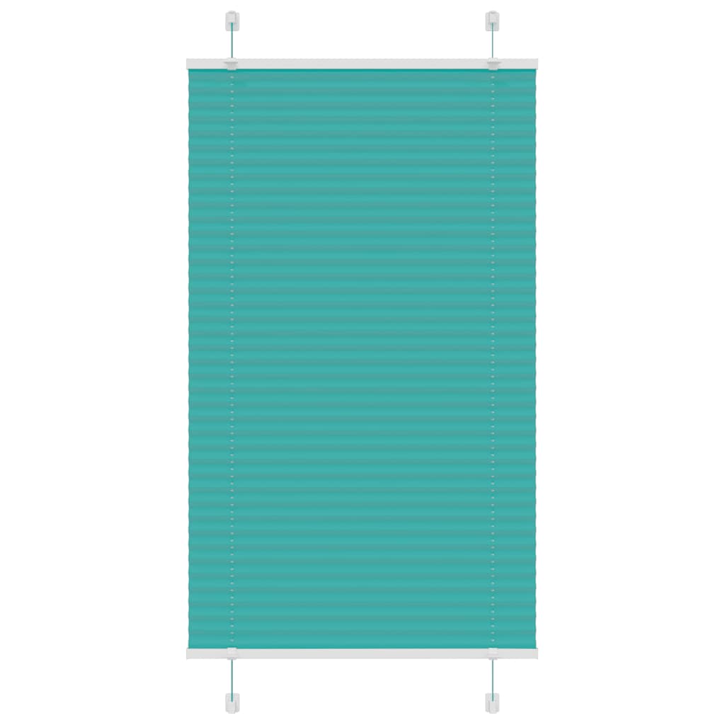 Pleated Blind Petrol Green 80x150 cm Fabric Width 79.4 cm Polyester