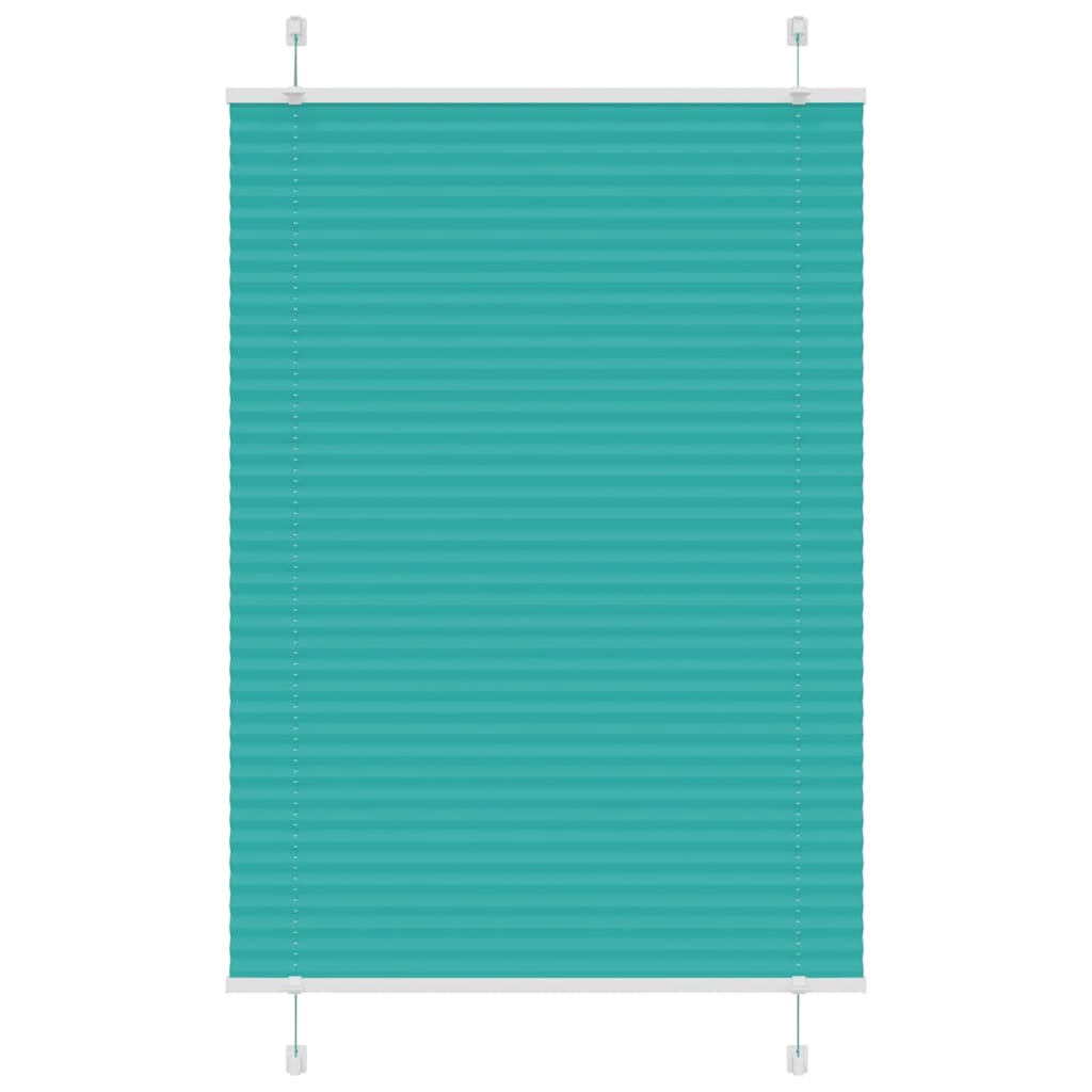 Pleated Blind Petrol Green 95x150 cm Fabric Width 94.4 cm Polyester