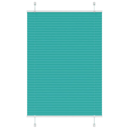 Pleated Blind Petrol Green 95x150 cm Fabric Width 94.4 cm Polyester