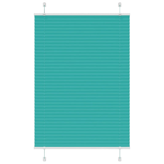 Pleated Blind Petrol Green 95x150 cm Fabric Width 94.4 cm Polyester