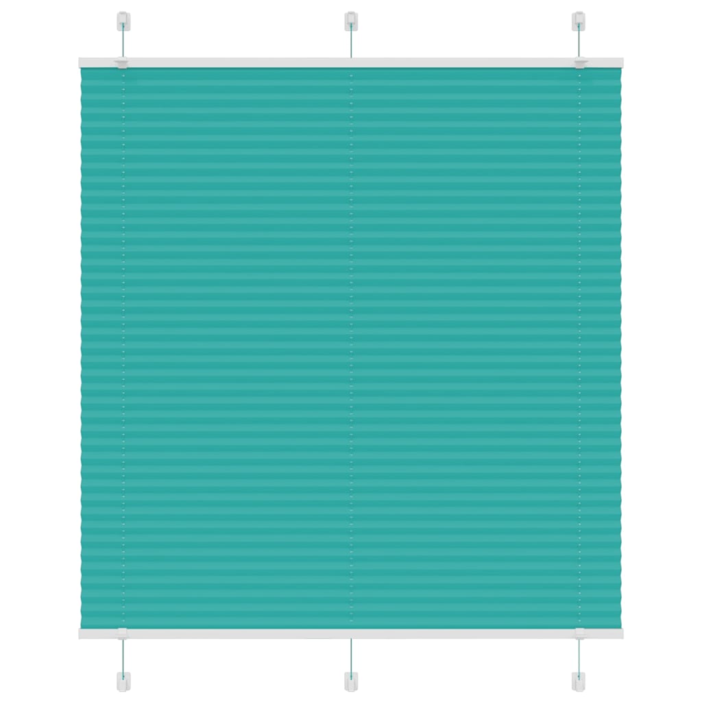 Pleated Blind Petrol Green 115x150 cm Fabric Width 114.4 cm Polyester