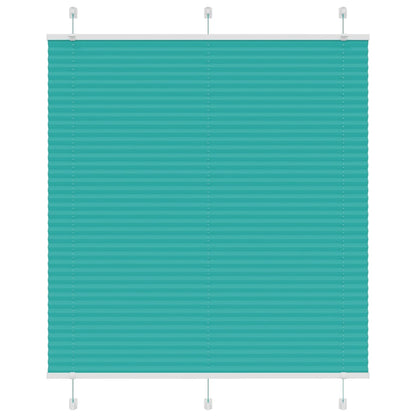 Pleated Blind Petrol Green 115x150 cm Fabric Width 114.4 cm Polyester