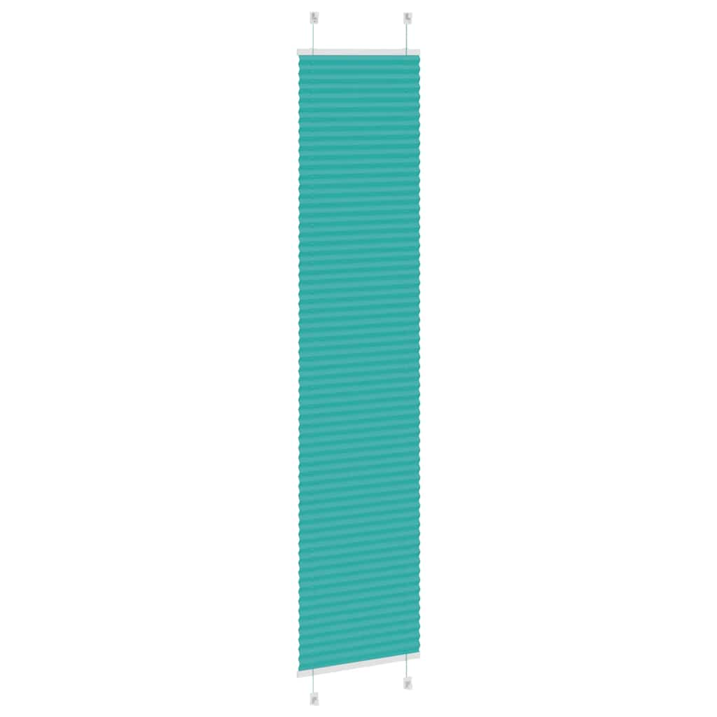 Pleated Blind Petrol Green 45x200 cm Fabric Width 44.4 cm Polyester