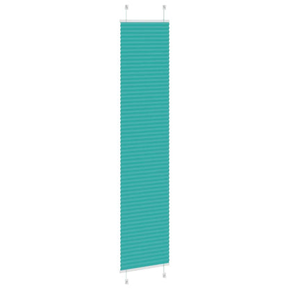 Pleated Blind Petrol Green 45x200 cm Fabric Width 44.4 cm Polyester