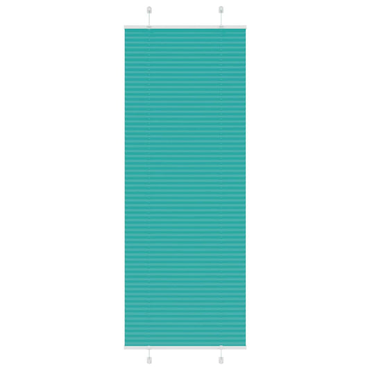 Pleated Blind Petrol Green 70x200 cm Fabric Width 69.4 cm Polyester