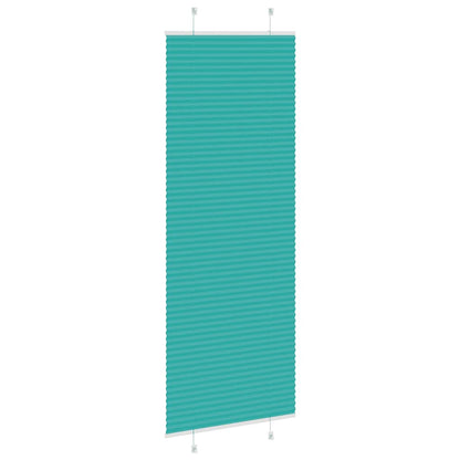 Pleated Blind Petrol Green 70x200 cm Fabric Width 69.4 cm Polyester