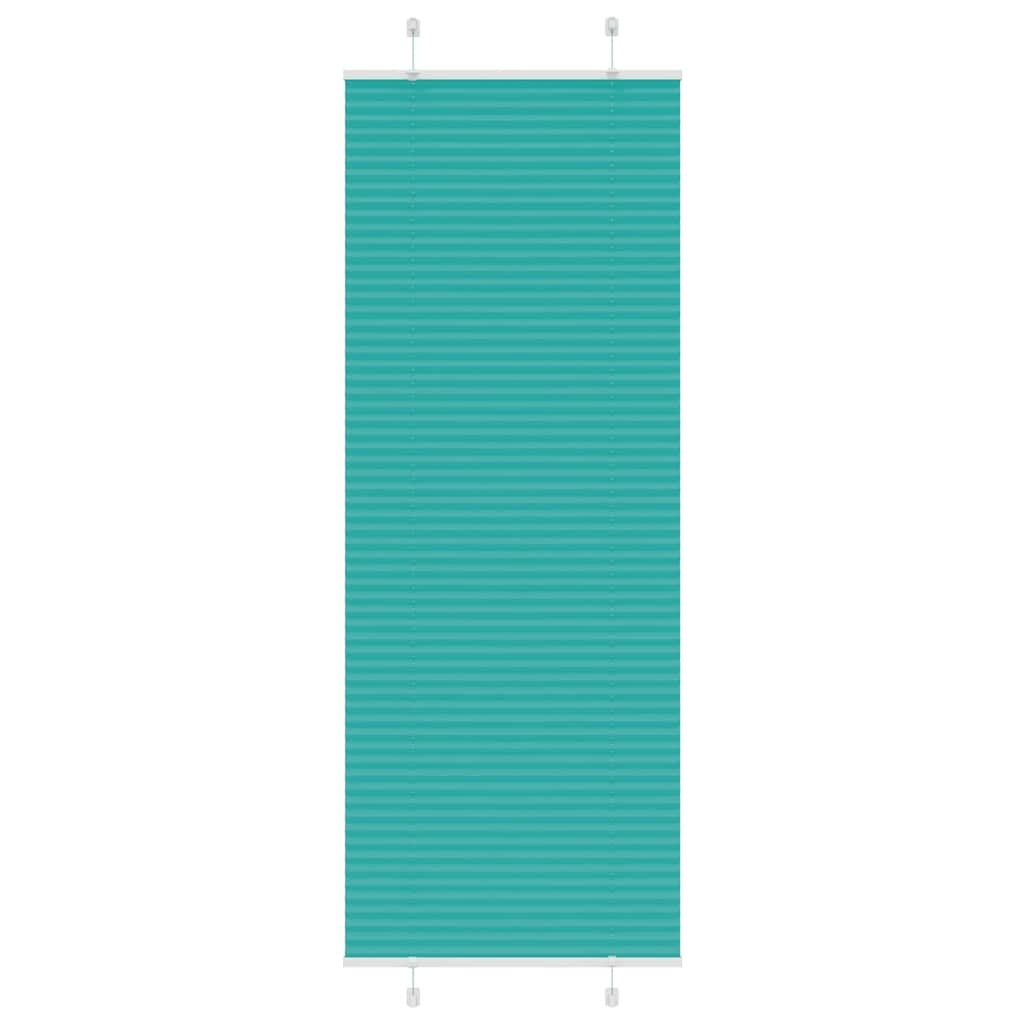 Pleated Blind Petrol Green 80x200 cm Fabric Width 79.4 cm Polyester