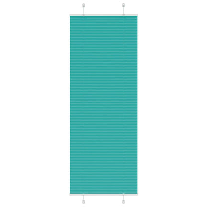 Pleated Blind Petrol Green 80x200 cm Fabric Width 79.4 cm Polyester