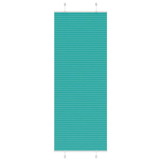 Pleated Blind Petrol Green 80x200 cm Fabric Width 79.4 cm Polyester