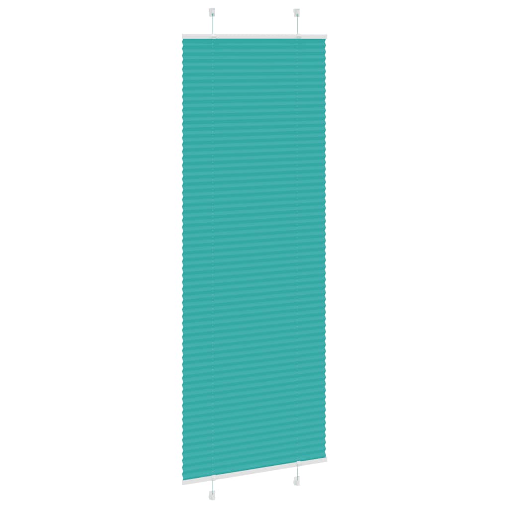 Pleated Blind Petrol Green 80x200 cm Fabric Width 79.4 cm Polyester