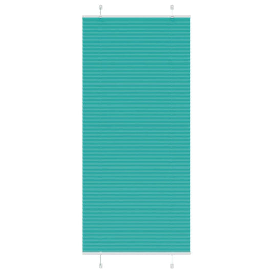 Pleated Blind Petrol Green 90x200 cm Fabric Width 89.4 cm Polyester