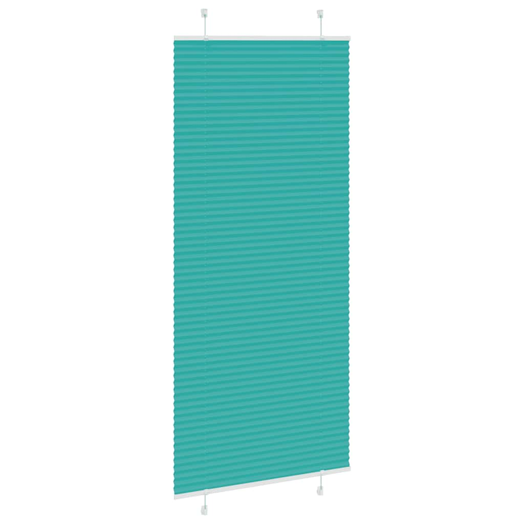 Pleated Blind Petrol Green 95x200 cm Fabric Width 94.4 cm Polyester