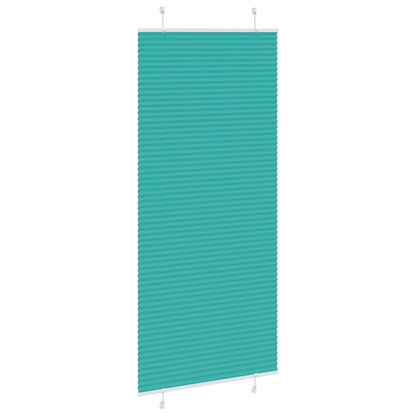 Pleated Blind Petrol Green 95x200 cm Fabric Width 94.4 cm Polyester