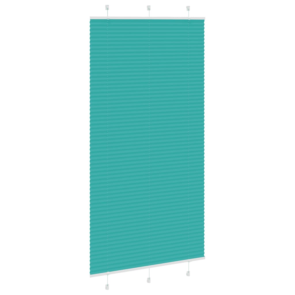 Pleated Blind Petrol Green 110x200 cm Fabric Width 109.4 cm Polyester