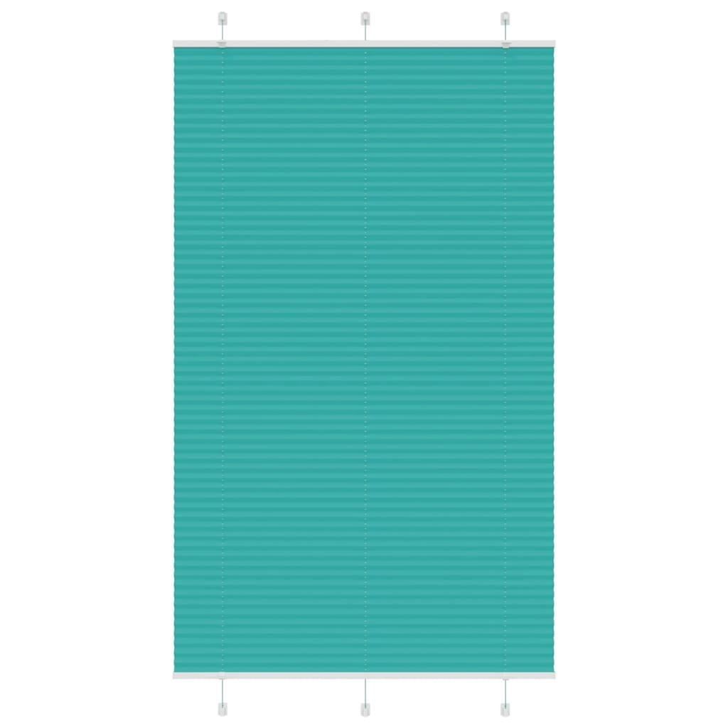 Pleated Blind Petrol Green 115x200 cm Fabric Width 114.4 cm Polyester