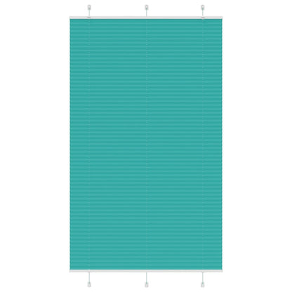 Pleated Blind Petrol Green 115x200 cm Fabric Width 114.4 cm Polyester