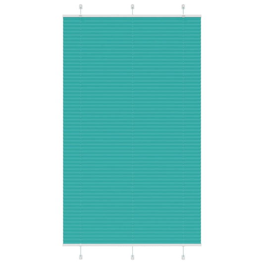 Pleated Blind Petrol Green 115x200 cm Fabric Width 114.4 cm Polyester