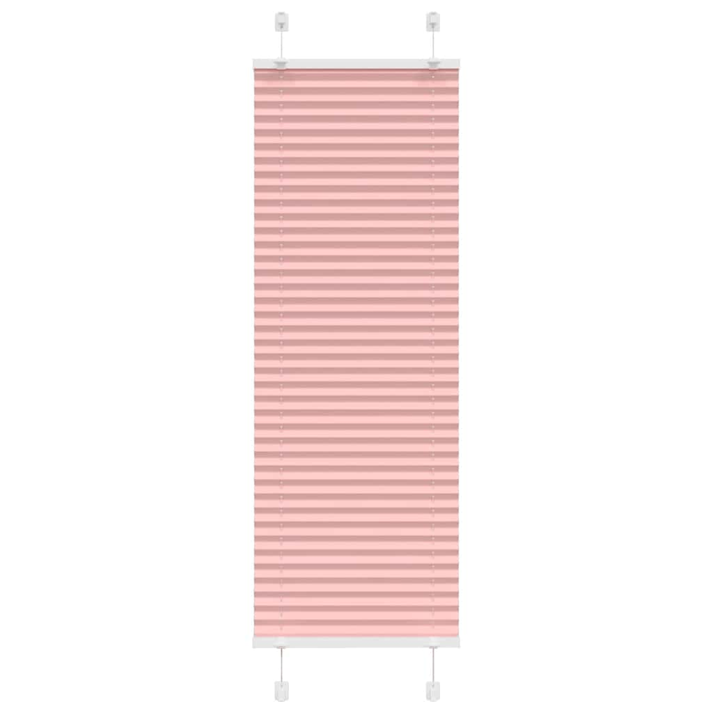 Pleated Blind Pink 40x100 cm Fabric Width 39.4 cm Polyester